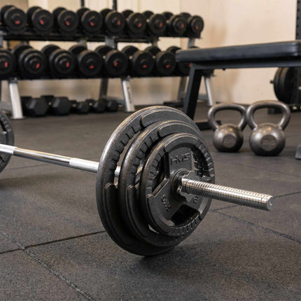 20 kg Hantelscheibe aus Gusseisen, ergonomische Griffe