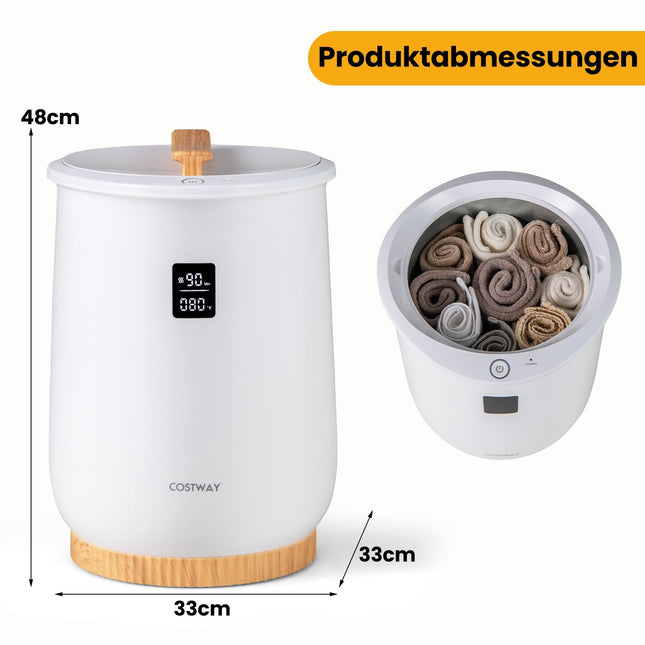 Beheizter Handtuchwärmer 20 Liter mit LED-Display & Timer