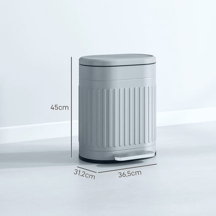 20-Liter-Metalltreteimer, Soft-Close, herausnehmbarer Inneneimer