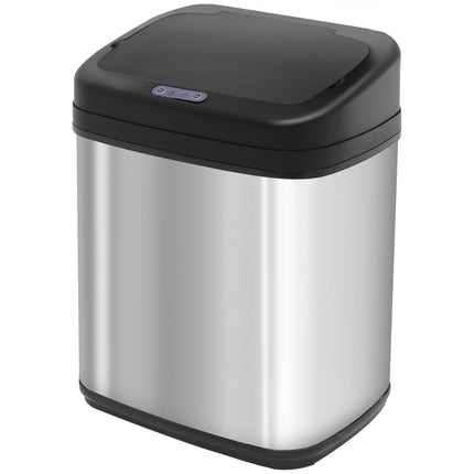 20L Stainless Steel Sensor Trash Can – Infrared, Battery-Operated