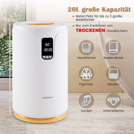 20L Towel Warmer Bucket with LED Light, Fast Heating