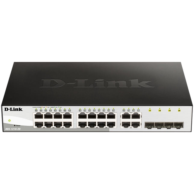 20portový gigabitový smart managed switch, bez ventilátoru