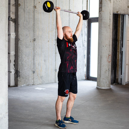 20 kg gummierte Hantel – Fitness-Krafttrainingsausrüstung
