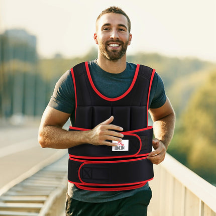 Adjustable 20 kg training vest, double straps, Oxford fabric