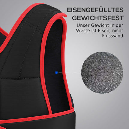 Adjustable 20 kg training vest, double straps, Oxford fabric