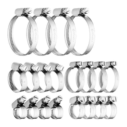 20x Set Edelstahl Schlauchschellen