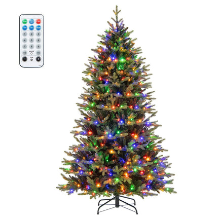 210 cm Artificial Christmas Tree with 470 LEDs, Green