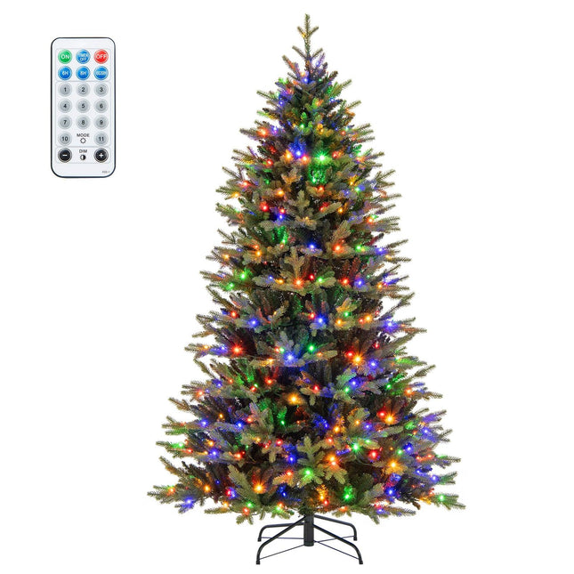 210 cm Artificial Christmas Tree with 470 LEDs, Green
