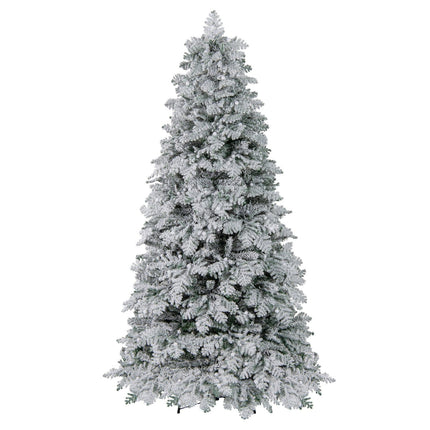 210 cm Artificial Christmas Tree with Snowy LED Lights
