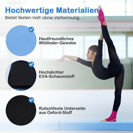 210 cm balance beam gymnastics beam foldable gymnastics beam non-slip balance beam up to 73 kg blue
