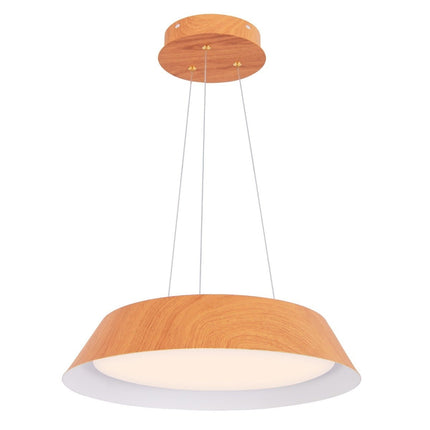 21W LED ceiling light energy saving ceiling lamp with wood grain metal frame natural