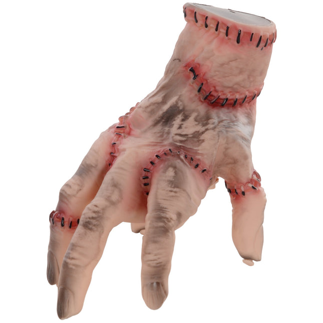 Realistischer 21 cm Halloween Narbenhand-Requisite mit Bewegung und Sound