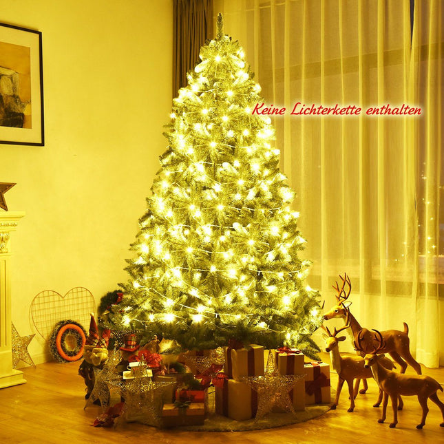 225 cm künstlicher Weihnachtsbaum, PVC-Nadeln, grün