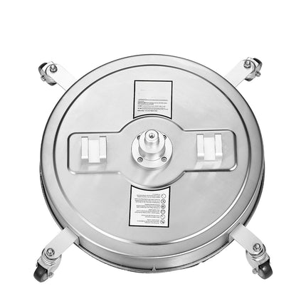 22-Inch Pressure Washer Surface Cleaner, Stainless, 4 Wheels