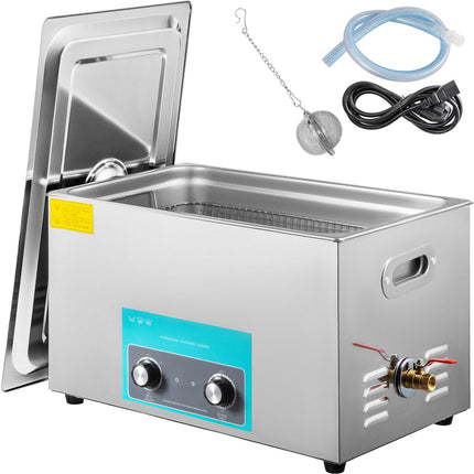 22L Ultrasonic Cleaner, 40kHz Stainless Steel, Heater Timer