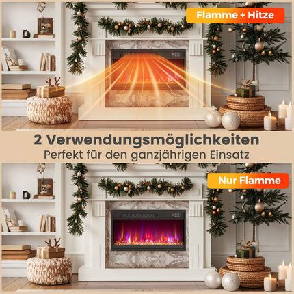 23-Inch Electric Fireplace Insert with Remote Control