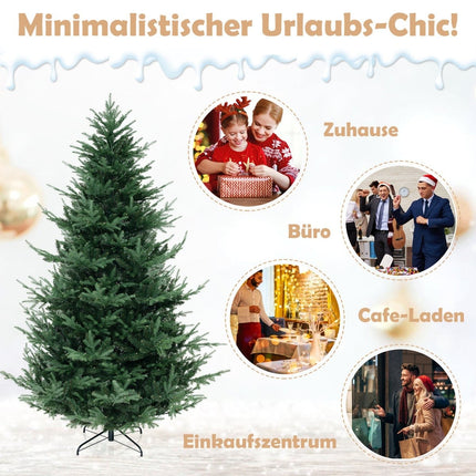 240 cm künstlicher Weihnachtsbaum mit 450 LED-Leuchten