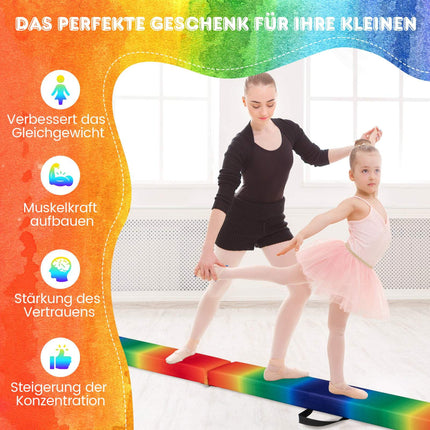 240 cm Folding Gymnastics Balance Beam for Kids