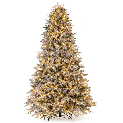 240 cm Künstlicher Weihnachtsbaum, beschneit, 460 LEDs