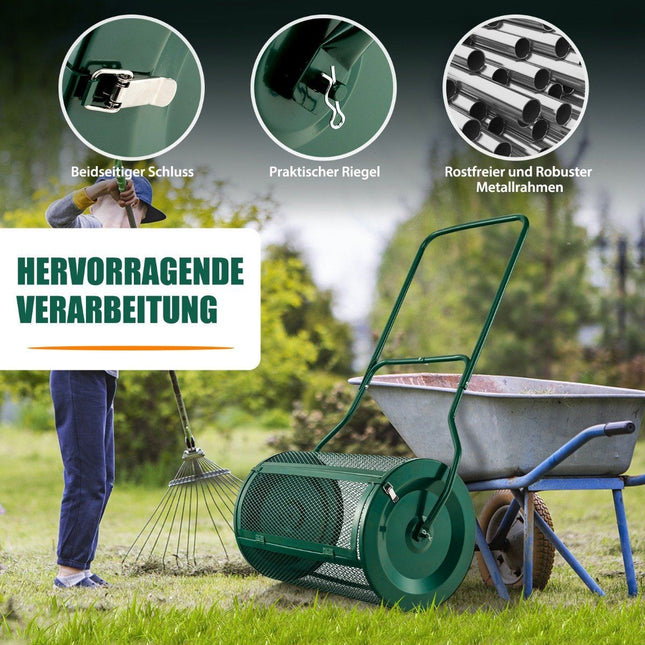24" hoher Kompoststreuer, Torfstreuer mit verbessertem U-förmigen Griff
