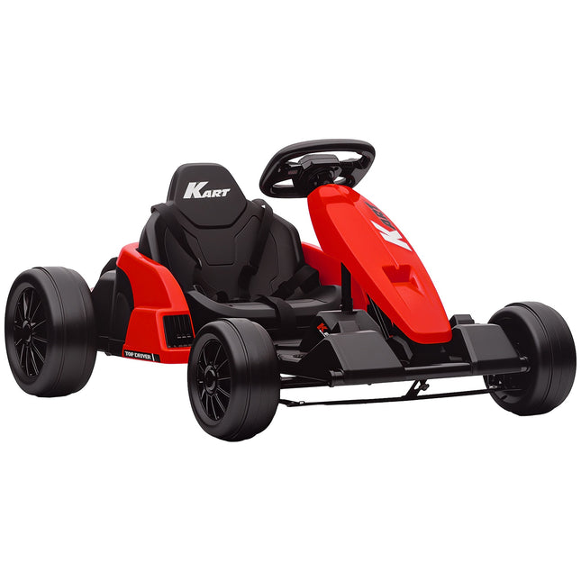 24V Elektro-Gokart, Drift-Modus, verstellbarer Sitz, 6–12 Jahre