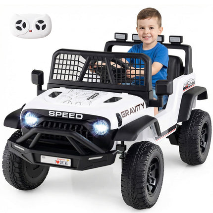 24V Electric Kids Car with Remote, Music, LED Lights