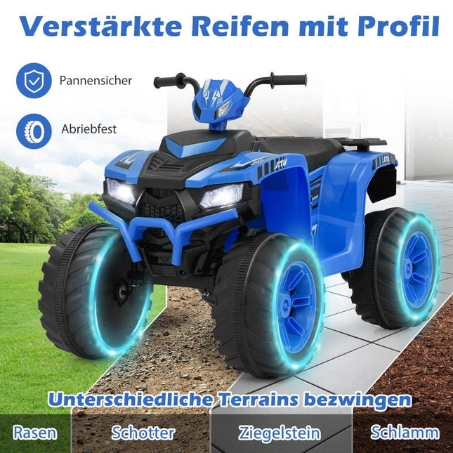24V Elektro Kinderquad Elektroquad mit Funkverbindung Elektroquad Blau