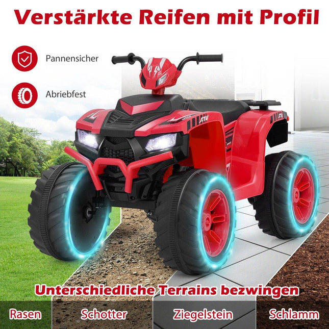 24V Elektro Kinderquad Elektroquad mit Funkverbindung Elektroquad Rot