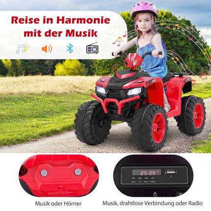 24V Elektro Kinderquad Elektroquad mit Funkverbindung Elektroquad Rot