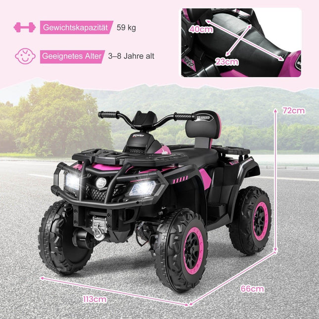 24V Kinder-ATV, 2-Sitzer Elektro-Quad mit 4 Motoren