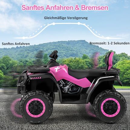 24V Kinderquad, 2-zits elektrische quad met 4 motoren