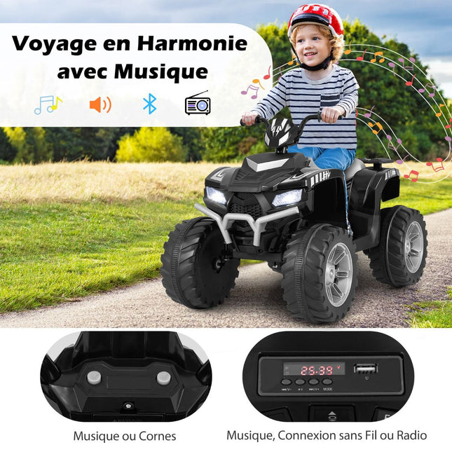 24V Kinder Elektro Quad ATV, kabellose Musik, 2-Gang