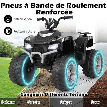 24V elektrische quad voor kinderen, draadloze muziek, 2 snelheden