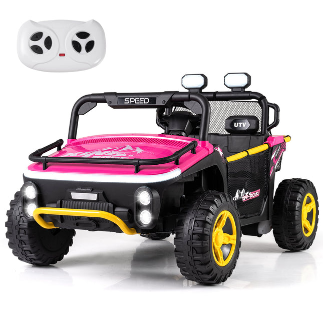24V Kinder-Elektro-Truck, 2-Sitzer, Pink