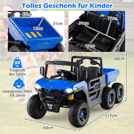 24V Kinder Elektro-Muldenkipper mit Fernbedienung & LED-Lichtern
