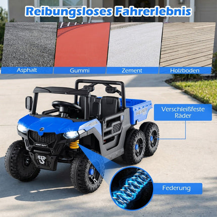 24V Kinder Elektro-Muldenkipper mit Fernbedienung & LED-Lichtern