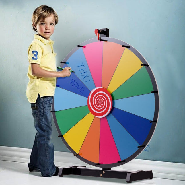 24" Glücksrad-Spielzeug, Farbrad-Spiele für Lotteriespiele, Wortspiele, φ60cm