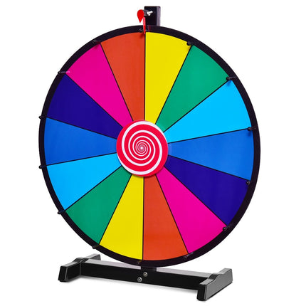 24" Glücksrad-Spielzeug, Farbrad-Spiele für Lotteriespiele, Wortspiele, φ60cm