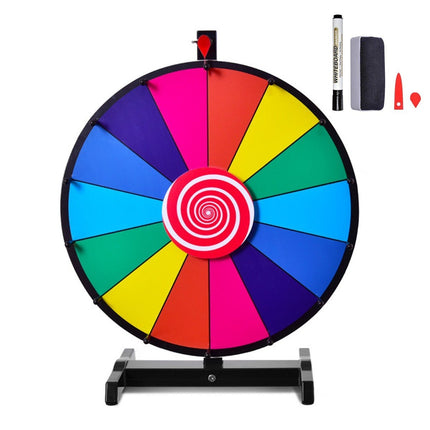 24" Glücksrad-Spielzeug, Farbrad-Spiele für Lotteriespiele, Wortspiele, φ60cm