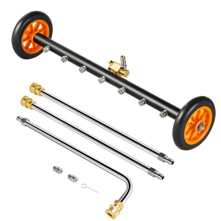 24in Pressure Washer Undercarriage Cleaner, 4000 PSI, 7 Nozzles