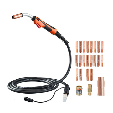 250A MIG Welding Gun, 15 ft Cable, 0.030–0.045 in