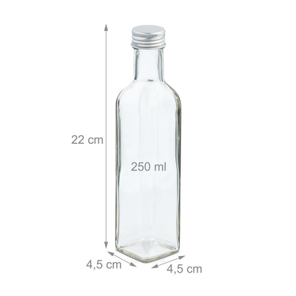 250 ml Glasflaschen für Likör, Saft, Öl