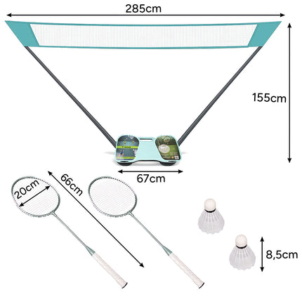 25515 Badmintonschläger-Set im Koffer