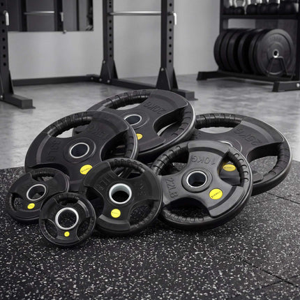 25 kg Hantelscheibe gummiert Olympic Tri-Grip