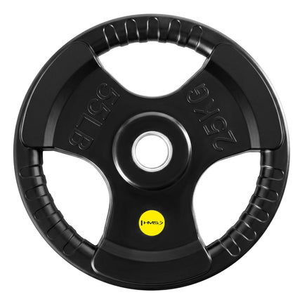 25 kg Hantelscheibe gummiert Olympic Tri-Grip