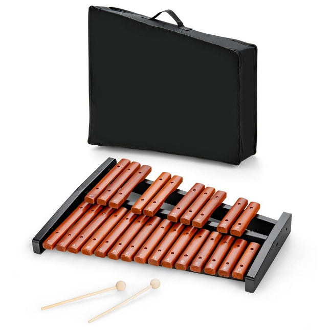 25-töniges Xylophon aus Holz mit Schlägeln und Tasche
