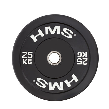 25 kg schwarze Olympische Bumper Plate