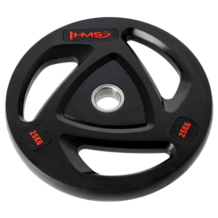 25 kg schwarze olympische Hantelscheibe