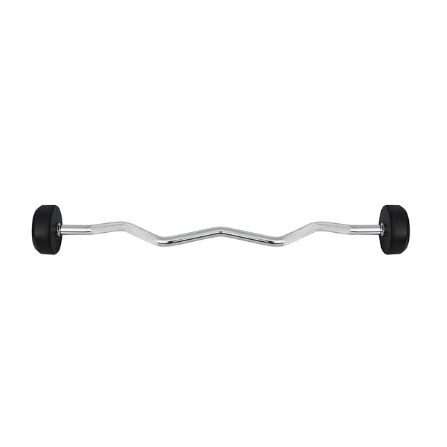 25 kg Rubber Coated Barbell – Curled, Gym Equipment