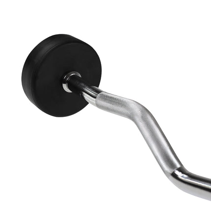 25 kg gummierte Hantelstange – SZ-Stange, Fitnessgeräte